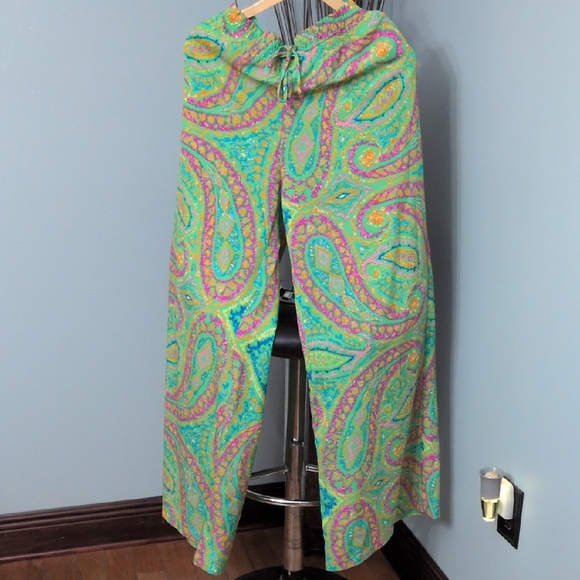 Ralph Lauren Pants - Lauren Ralph Lauren Paisley Wide-Leg Pants
